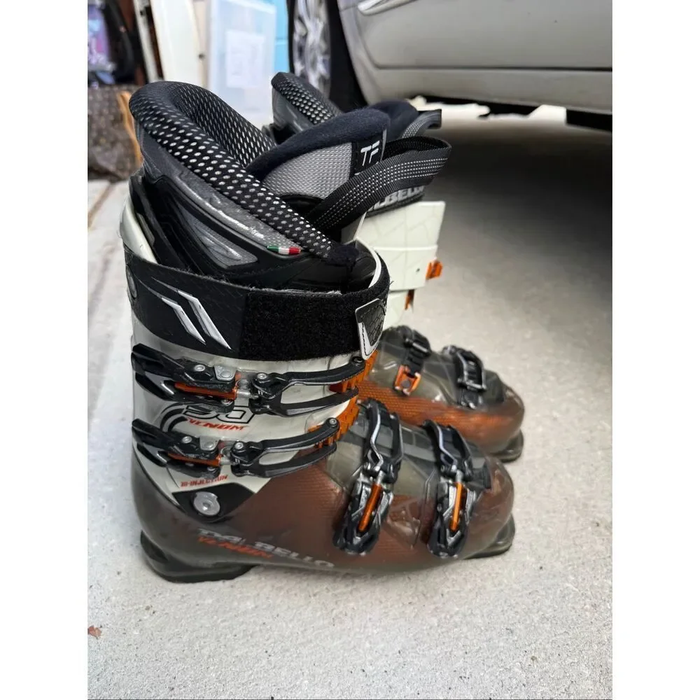 Dalbello Venom 90 Ski Boots Black Orange Tru Fit Men's Size 11.5/12 Winter